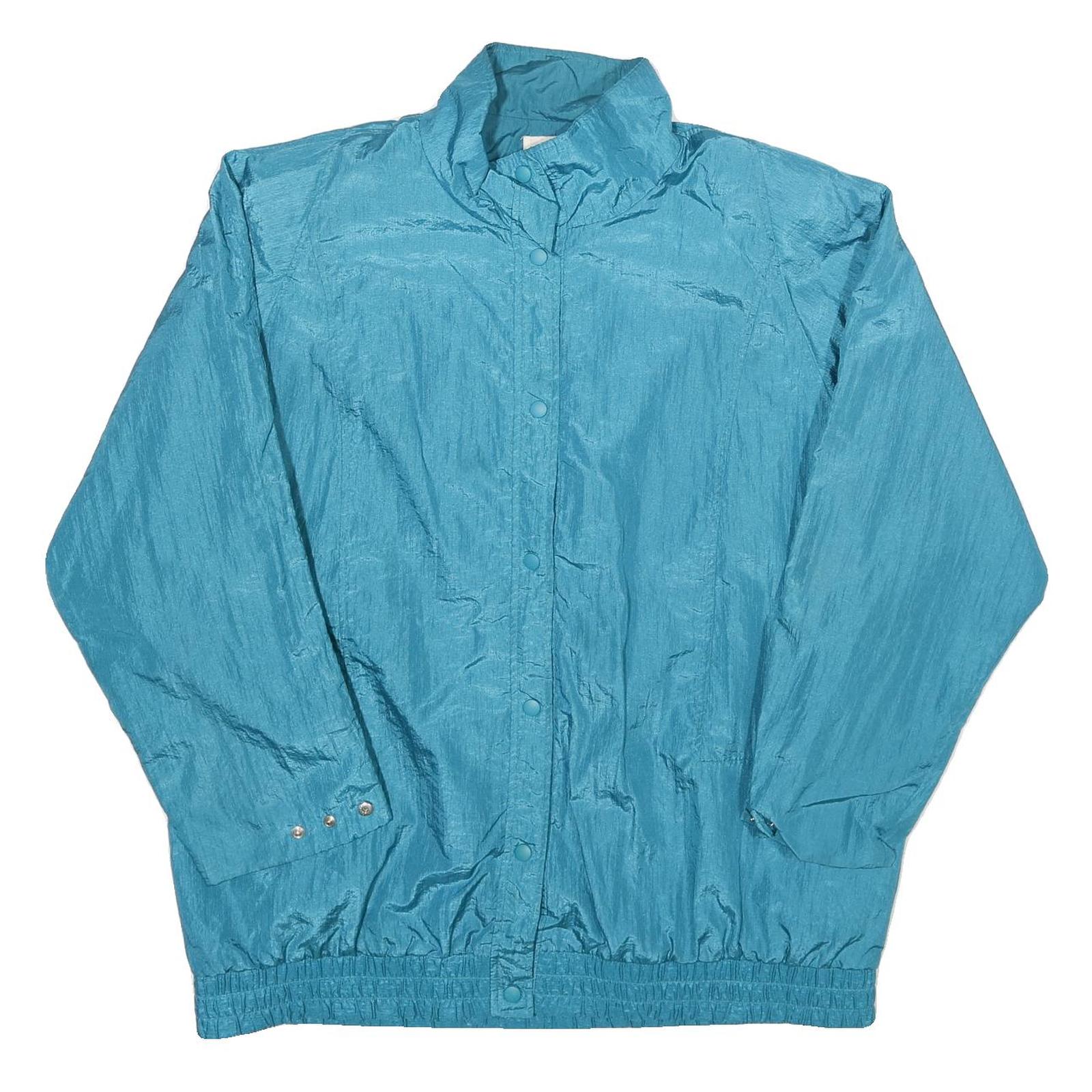 KRISTEN BLAKE Womens Blue Nylon Zip Jacket XL Lightweight Comfortable Casual