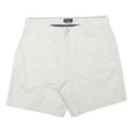 NAUTICA Mens White Casual Cotton Blend Shorts XL W36 Classic Fit Summer