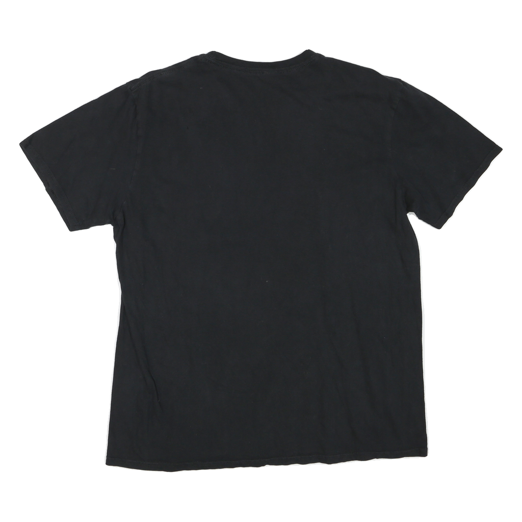 LEVI'S Mens Black Graphic T-Shirt L Short Sleeve Crew Neck Cotton Blend Casual