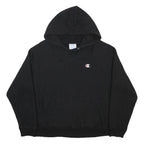 CHAMPION REVERSE WEAVE Womens Black Hoodie XL Cotton Blend Pullover Casual