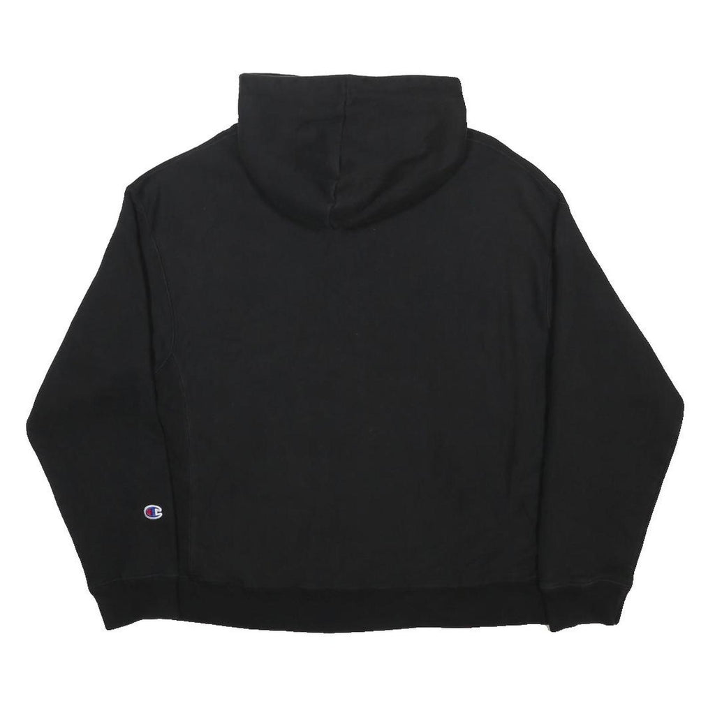 CHAMPION REVERSE WEAVE Womens Black Hoodie XL Cotton Blend Pullover Casual