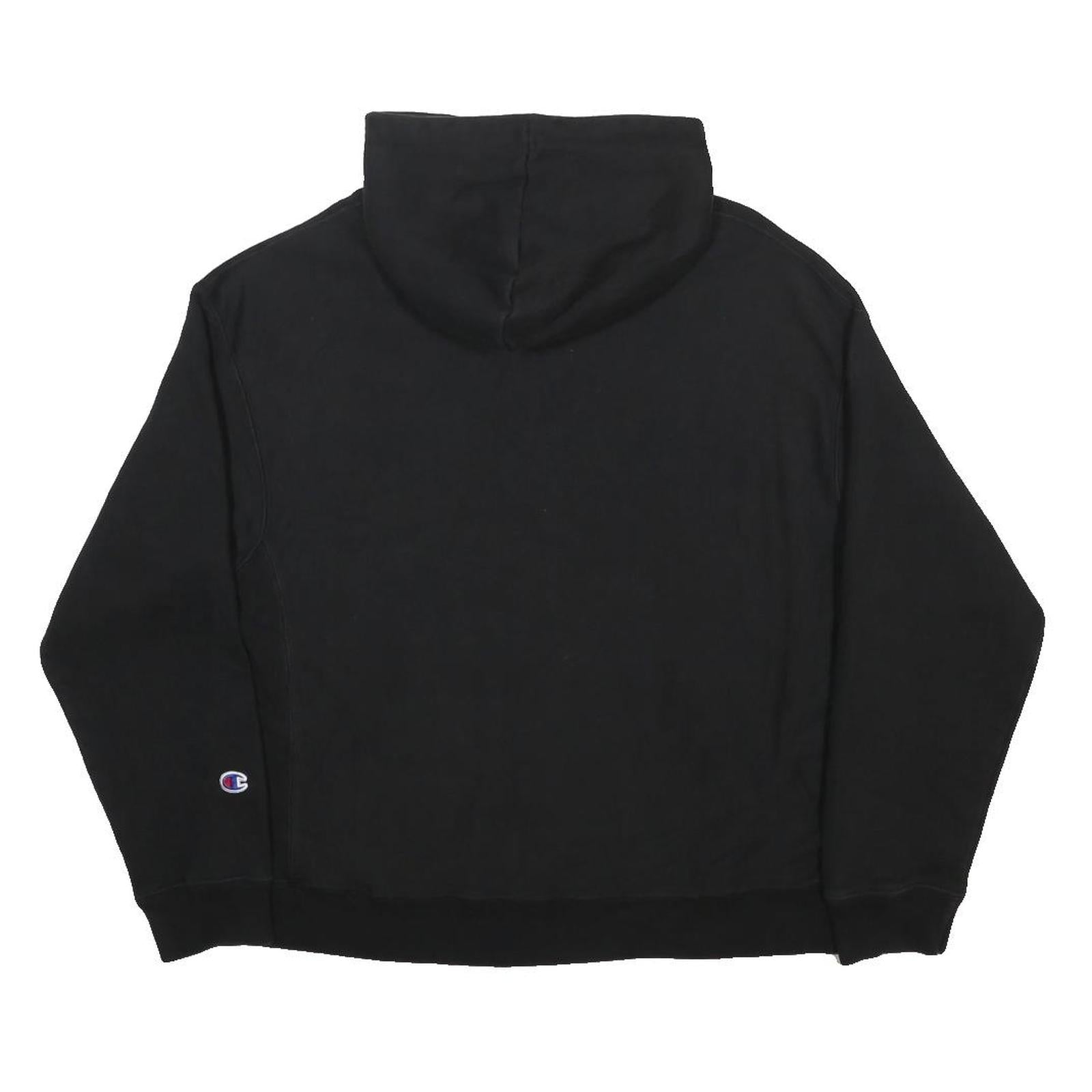 CHAMPION REVERSE WEAVE Womens Black Hoodie XL Cotton Blend Pullover Casual