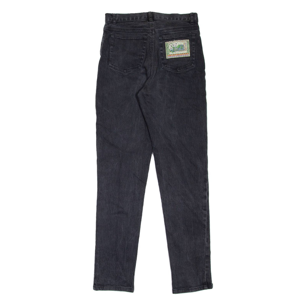 GO IN Womens Jeans Grey Regular Mom W25 L30