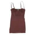 URBAN OUTFITTERS Womens Maroon Lace Trim Camisole Top Sleeveless M Lightweight