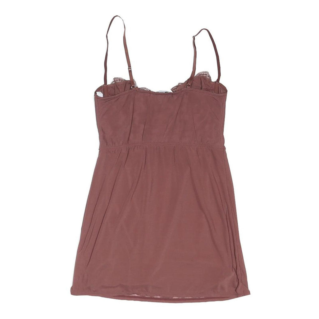 URBAN OUTFITTERS Womens Maroon Lace Trim Camisole Top Sleeveless M Lightweight
