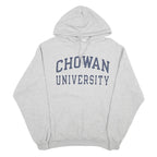 CHAMPION Mens Grey Hoodie L Chowan University Graphic Cotton Blend Pullover