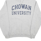 CHAMPION Mens Grey Hoodie L Chowan University Graphic Cotton Blend Pullover