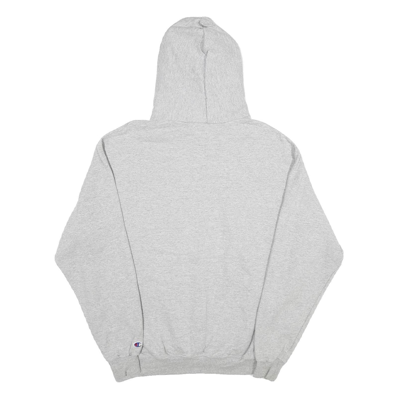 CHAMPION Mens Grey Hoodie L Chowan University Graphic Cotton Blend Pullover