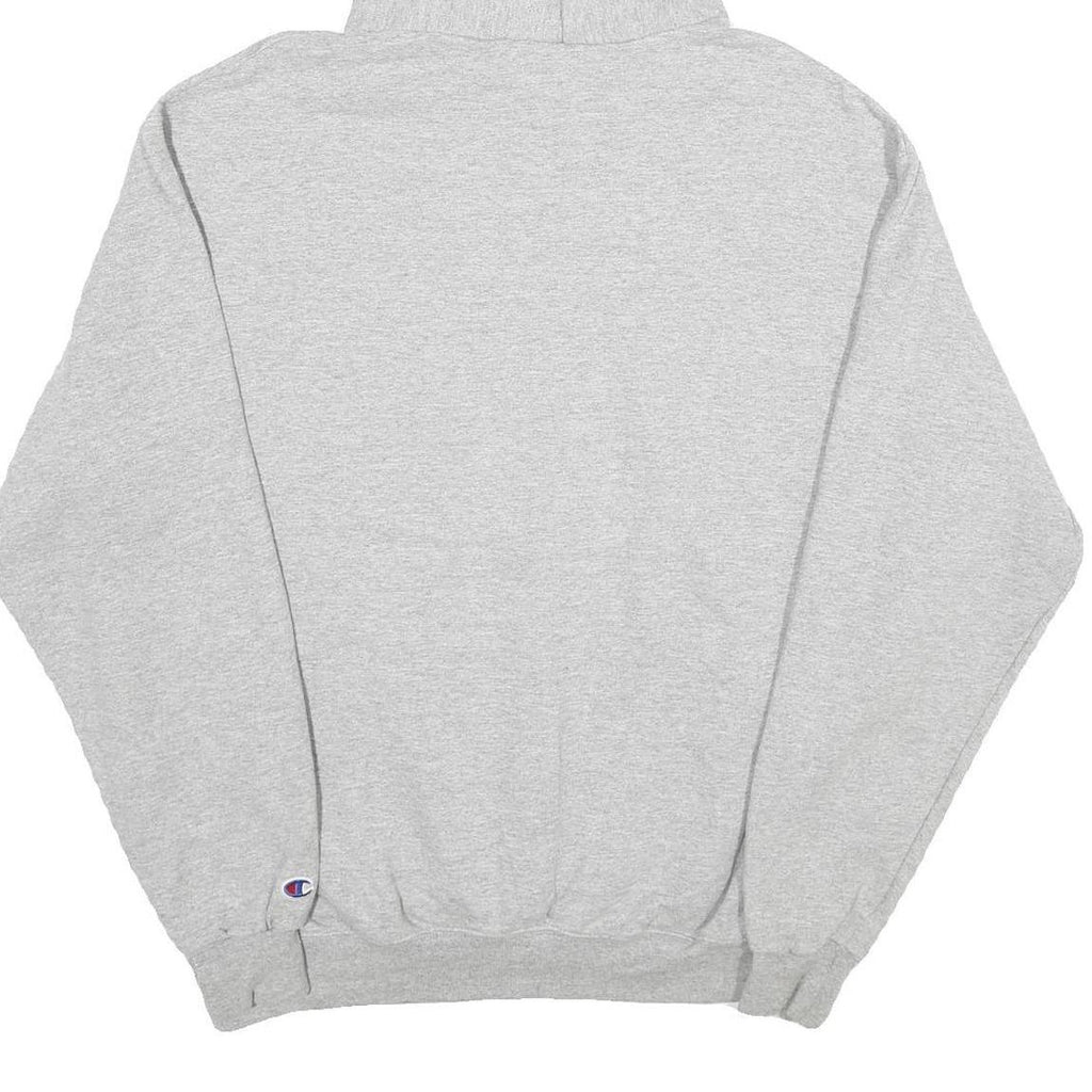 CHAMPION Mens Grey Hoodie L Chowan University Graphic Cotton Blend Pullover