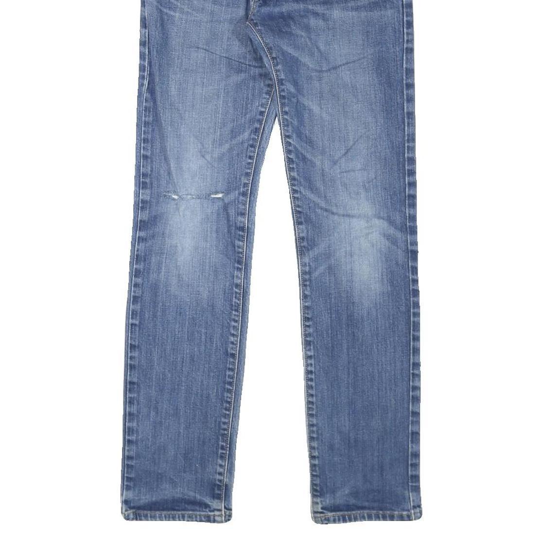 LEVI'S Womens Blue Denim Regular Straight Jeans W29 L29 Classic Comfortable Zip