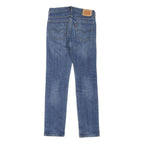 LEVI'S Womens Blue Denim Regular Straight Jeans W29 L29 Classic Comfortable Zip