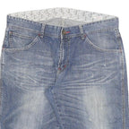 BLUE TRIP Mens Denim Blue Casual Shorts 3XL W38 Cotton Blend Stylish Pocket