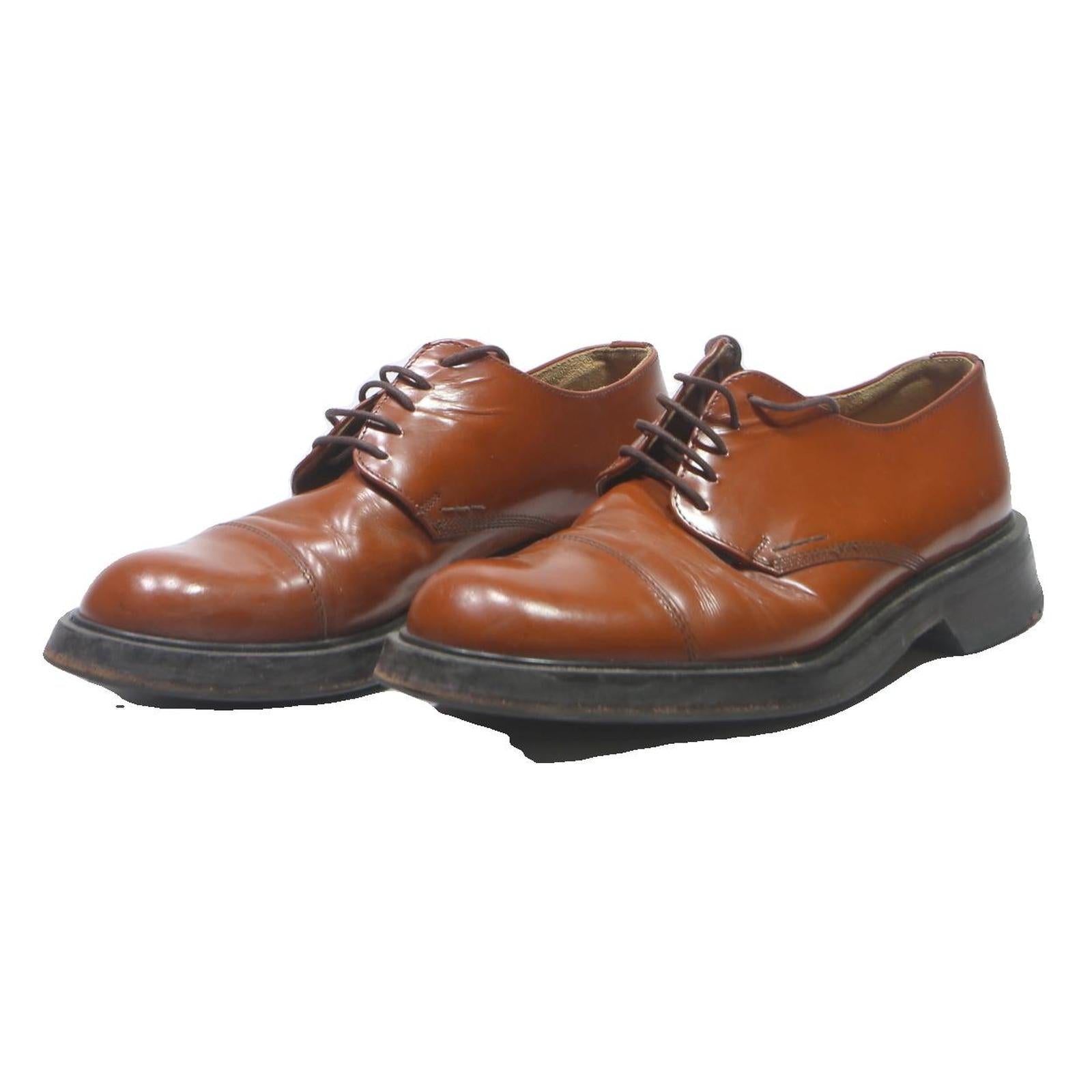 LLOYD Mens Leather Derby Shoes Tan UK 8.5 Classic Formal Footwear