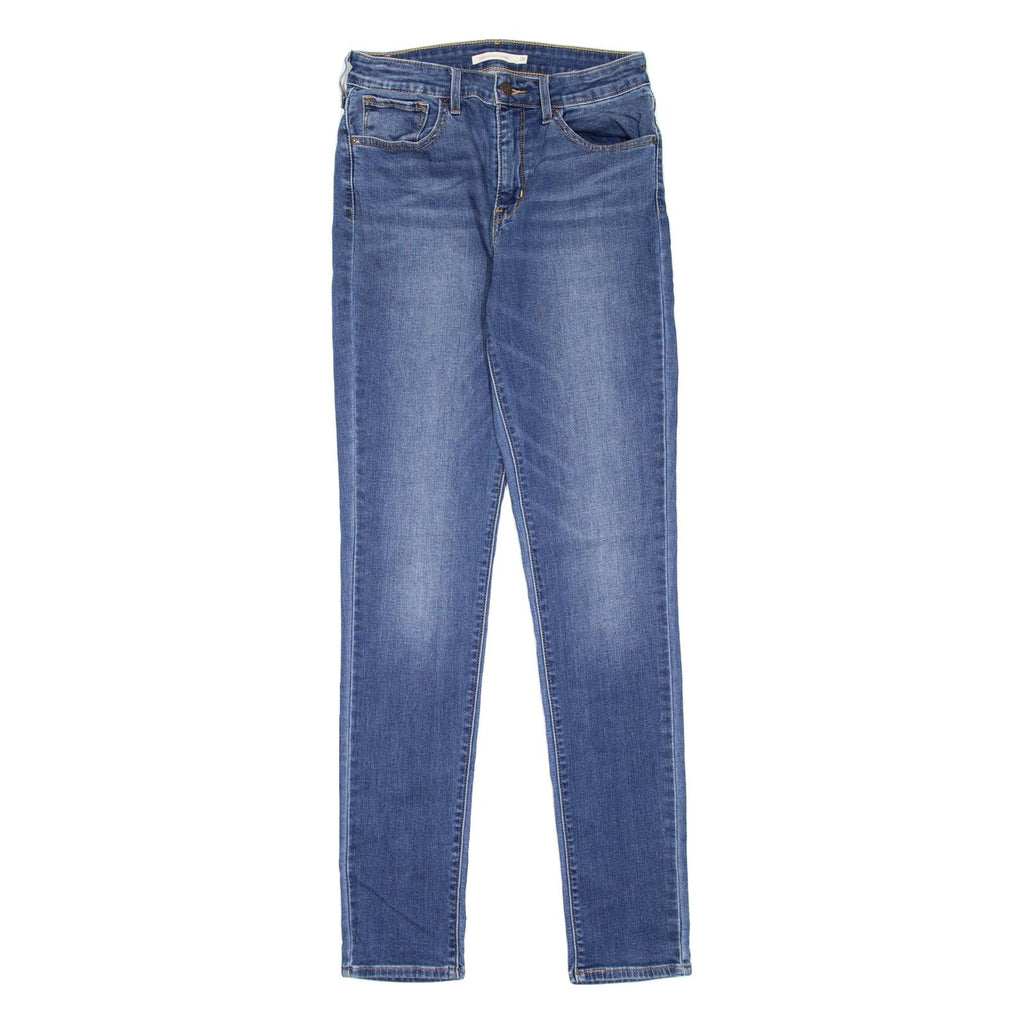 LEVI'S 721 High Rise Womens Jeans Blue Slim Skinny Stone Wash W28 L32