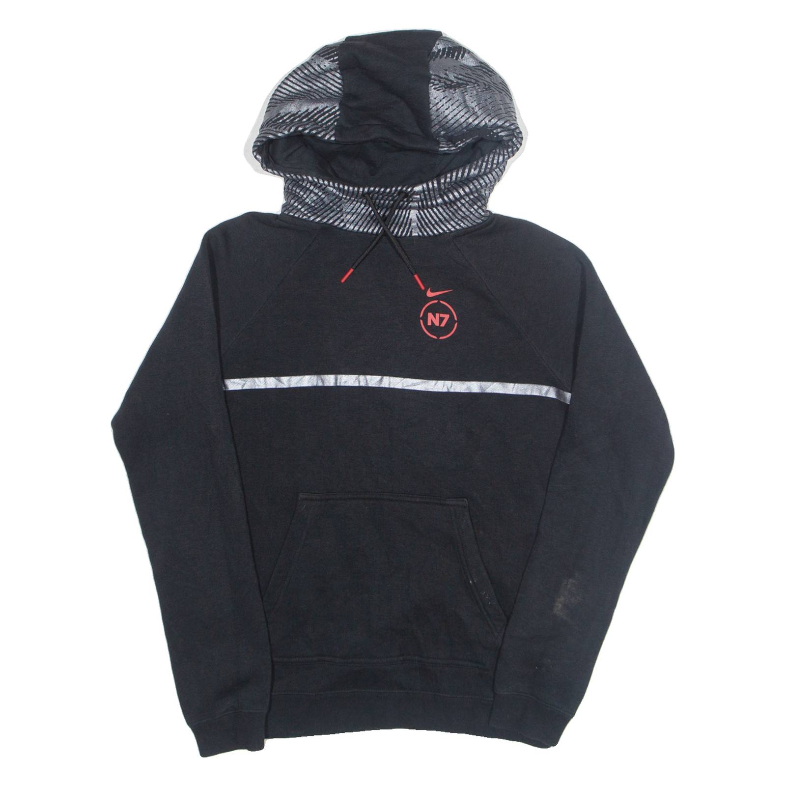 NIKE N7 Mens Black Hoodie S