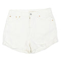 LEVI'S Womens Shorts White Casual M W32 Cotton Blend Classic Fit