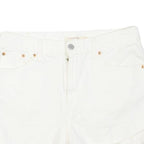 LEVI'S Womens Shorts White Casual M W32 Cotton Blend Classic Fit