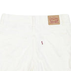 LEVI'S Womens Shorts White Casual M W32 Cotton Blend Classic Fit