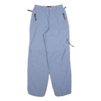 K-TEC Womens Polyester Blend Blue Relaxed Cargo Trousers W25 L28 Outdoor Zip