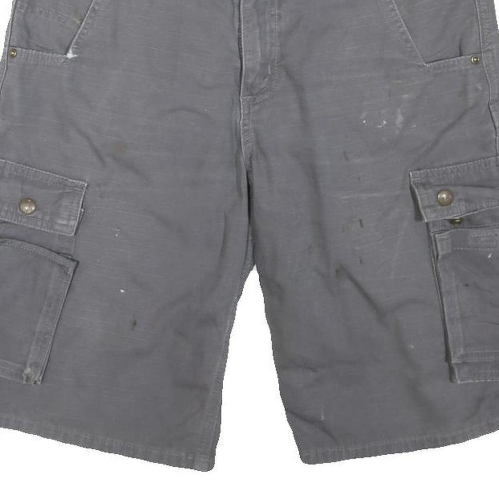 CARHARTT Mens Grey Cargo Shorts M W32 Workwear Durable Comfortable Pockets