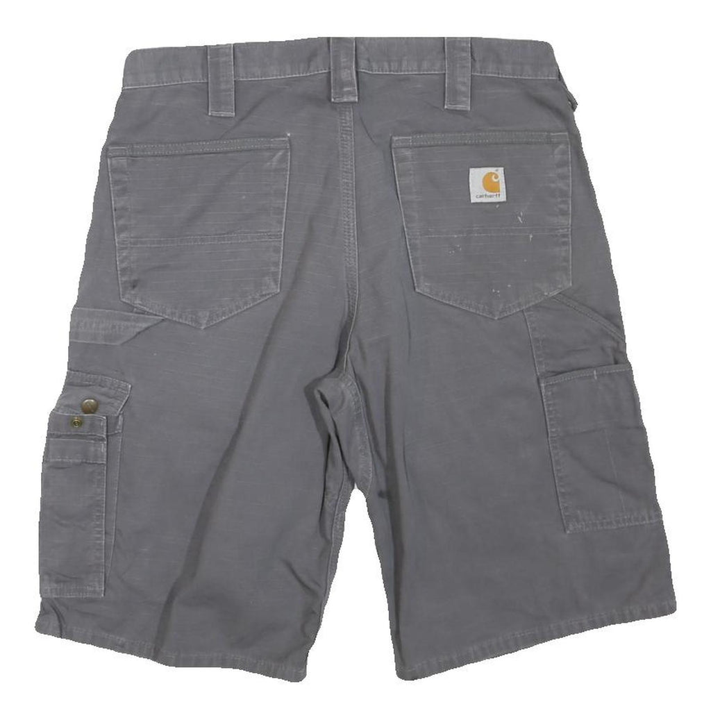 CARHARTT Mens Grey Cargo Shorts M W32 Workwear Durable Comfortable Pockets