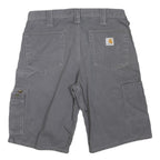 CARHARTT Mens Grey Cargo Shorts M W32 Workwear Durable Comfortable Pockets