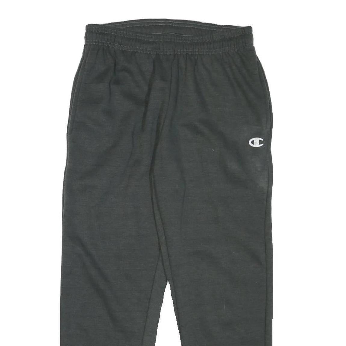 CHAMPION Mens Joggers Black Slim Tapered M W28 L25 Cotton Blend Sports Logo