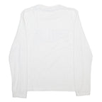 FILA Mens White Crew Neck S Cotton Blend Pullover Sweatshirt Logo