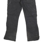 DICKIES Mens Cotton Blend Black Regular Straight Trousers W34 L29 Workwear Zip