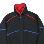 PACIFIC TRAIL Mens Black & Red Outdoor Jacket L Polyester Blend Zip Track