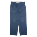 DICKIES Chino Mens Trousers Blue Regular Straight W36 L32