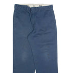 DICKIES Chino Mens Trousers Blue Regular Straight W36 L32