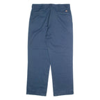 DICKIES Chino Mens Trousers Blue Regular Straight W36 L32