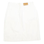 CALVIN KLEIN Womens White Cotton Blend Mini Skirt S Casual Summer