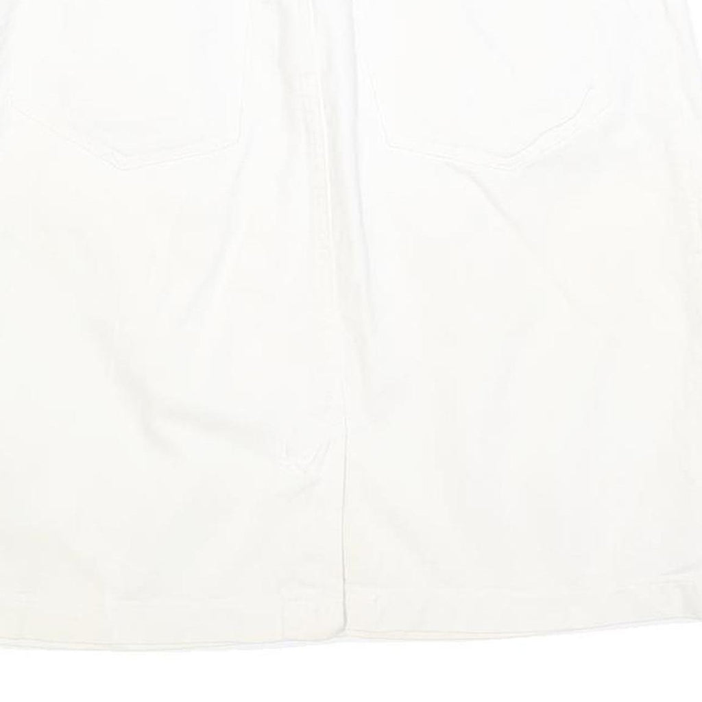 CALVIN KLEIN Womens White Cotton Blend Mini Skirt S Casual Summer