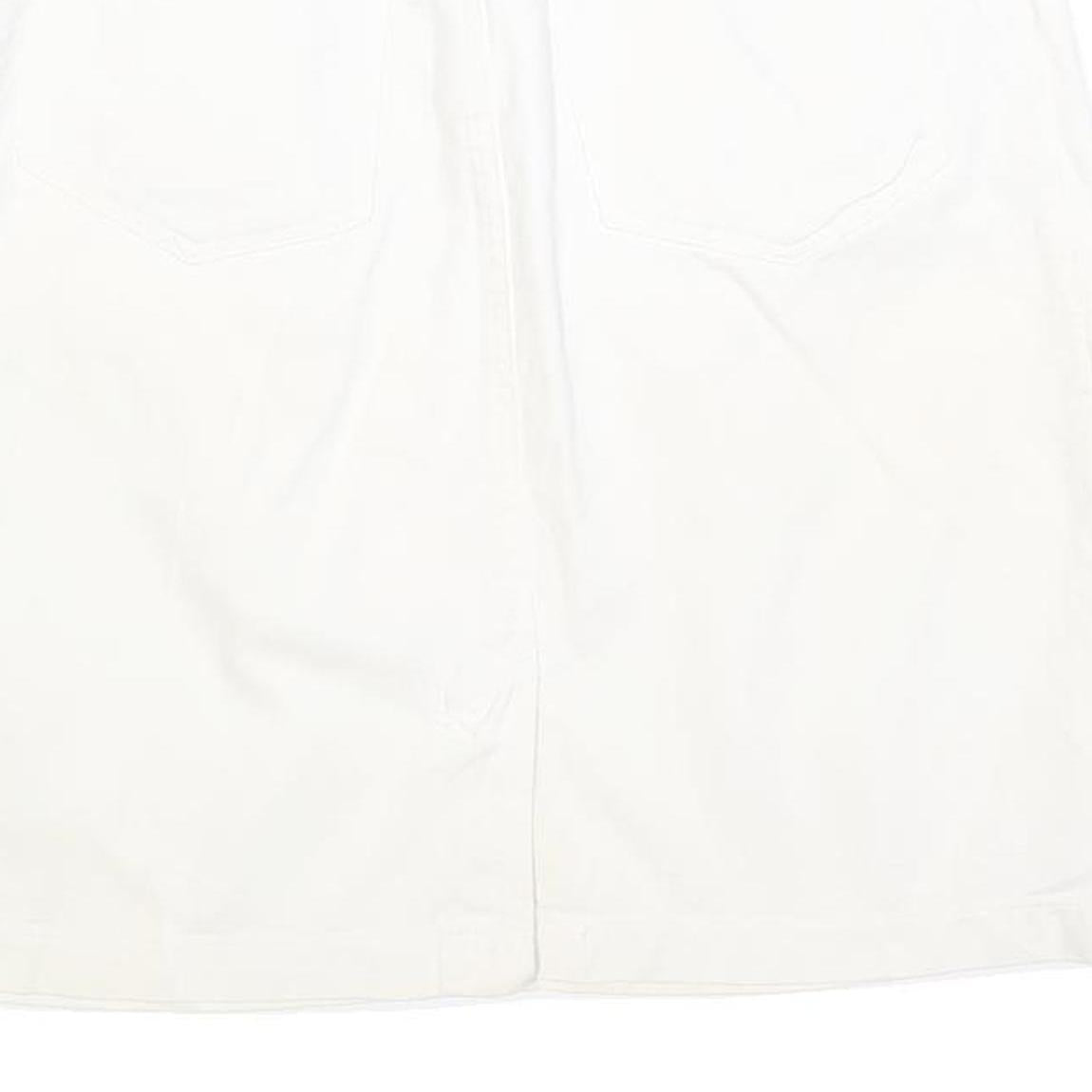 CALVIN KLEIN Womens White Cotton Blend Mini Skirt S Casual Summer