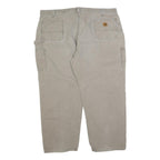 CARHARTT Mens Cotton Blend Beige Regular Fit Straight Leg Trousers W48 L29