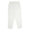 NORWISS Womens Trousers White Regular Straight W30 L31