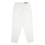 NORWISS Womens Trousers White Regular Straight W30 L31
