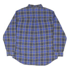 CHAPS RALPH LAUREN Mens Blue & Black Check Shirt XL Button Down Long Sleeve