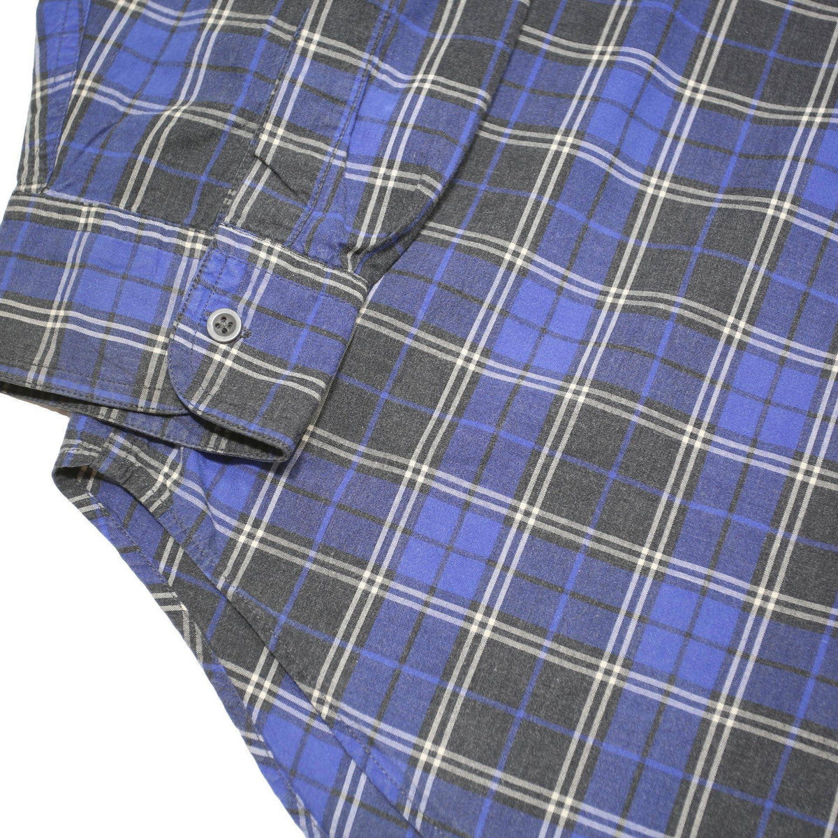 CHAPS RALPH LAUREN Mens Blue & Black Check Shirt XL Button Down Long Sleeve