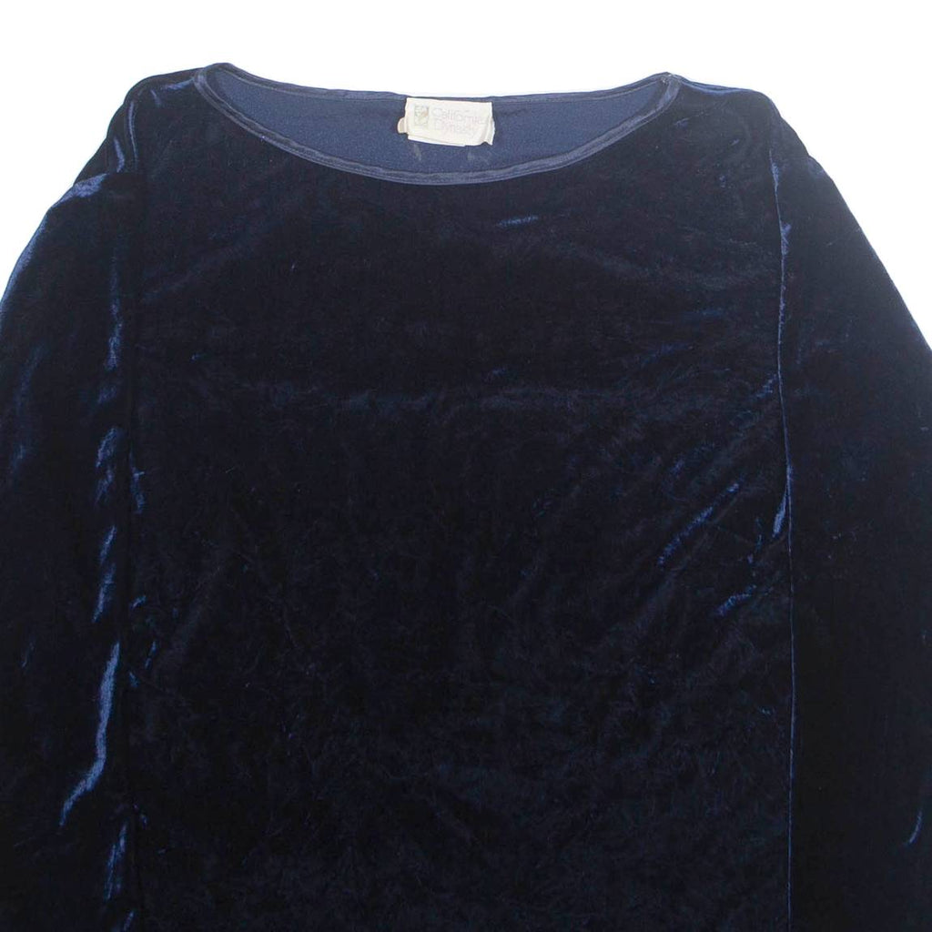CALIFORNIA DYNASTY Womens Blouse Blue Long Sleeve L