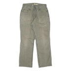 CARHARTT Mens Cotton Olive Green Regular Straight Trousers W31 L30 Workwear