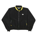 TRI-MOUNTAIN Mens Black Yellow Zip Jacket XL Polyester Plain Outdoor Casual