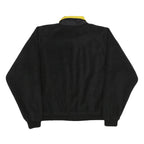 TRI-MOUNTAIN Mens Black Yellow Zip Jacket XL Polyester Plain Outdoor Casual