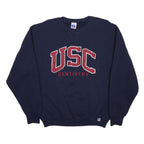 RUSSELL ATHLETIC Mens Navy Blue USC Dentistry Crew Neck M College Sweatshirt