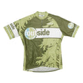 LOUISGARNEAU Mens Green & Light Green Outside Cycling Jersey M Short Sleeve Crew