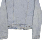 LEVI'S Mens Blue Denim Sherpa Collar Jacket M Cotton Button Casual Outerwear