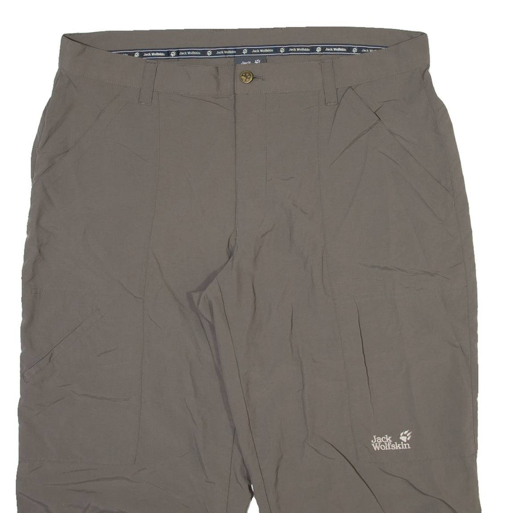 JACK WOLFSKIN Mens Trousers Grey Relaxed Straight W39 L22