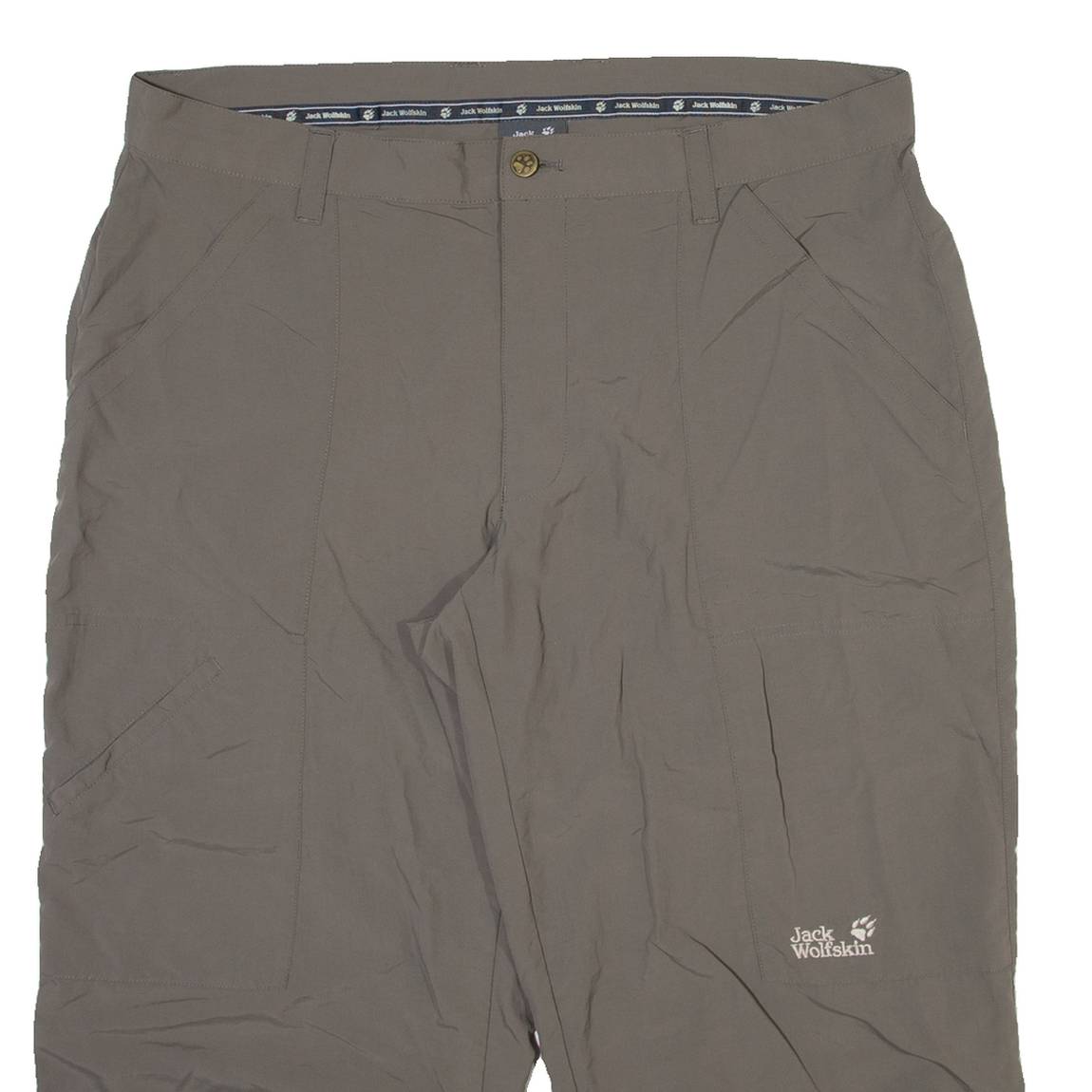 JACK WOLFSKIN Mens Trousers Grey Relaxed Straight W39 L22